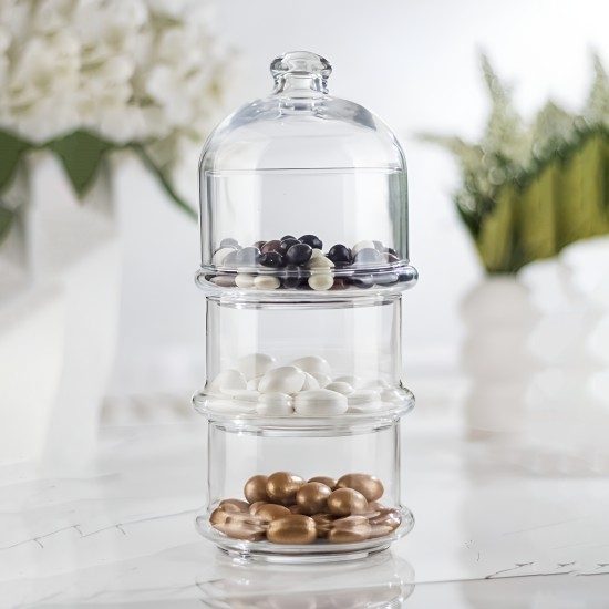 Stacking Glass Bowl 3 Tier